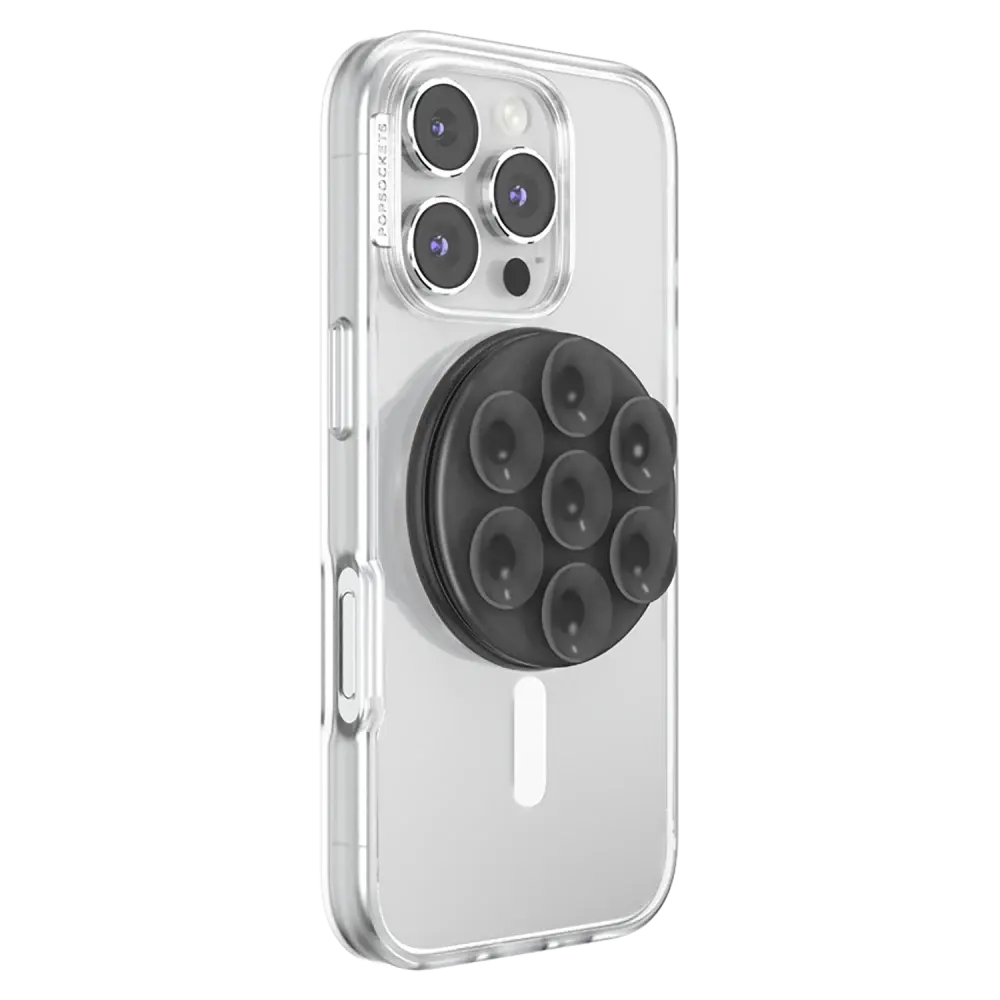 Popsockets MagSafe Circle Suck-Up Magnetic Grip and Stand - Translucent Black