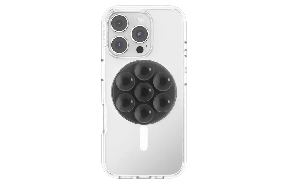 Popsockets MagSafe Circle Suck-Up Magnetic Grip and Stand - Translucent Black