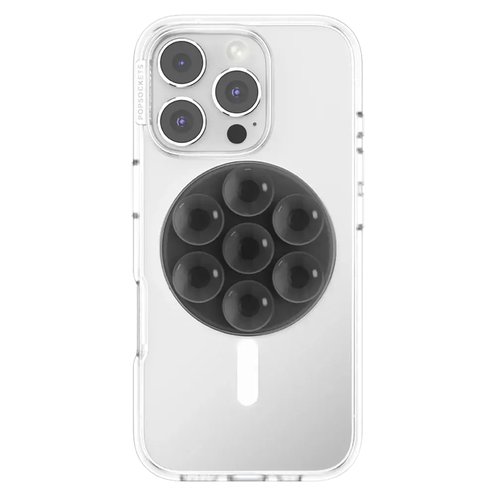 Popsockets MagSafe Circle Suck-Up Magnetic Grip and Stand - Translucent Black