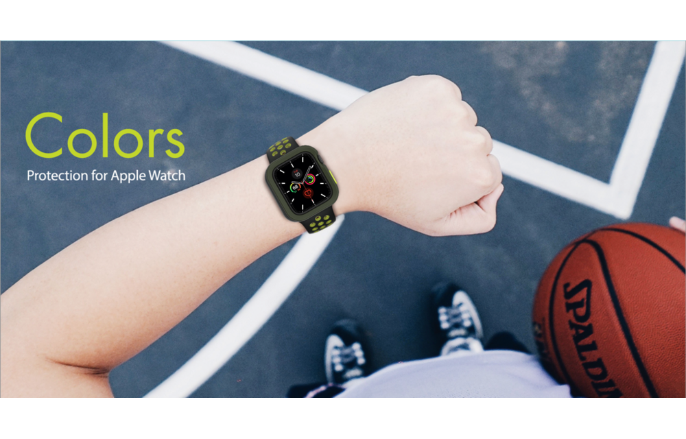 SwitchEasy Colors Case for Apple Watch 4/5 and SE 44 mm - Army green