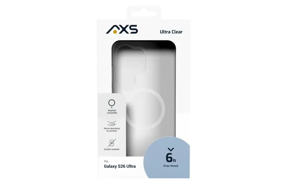 Axessorize Ultra Clear MagSafe Case for Samsung Galaxy S26 Ultra - Clear