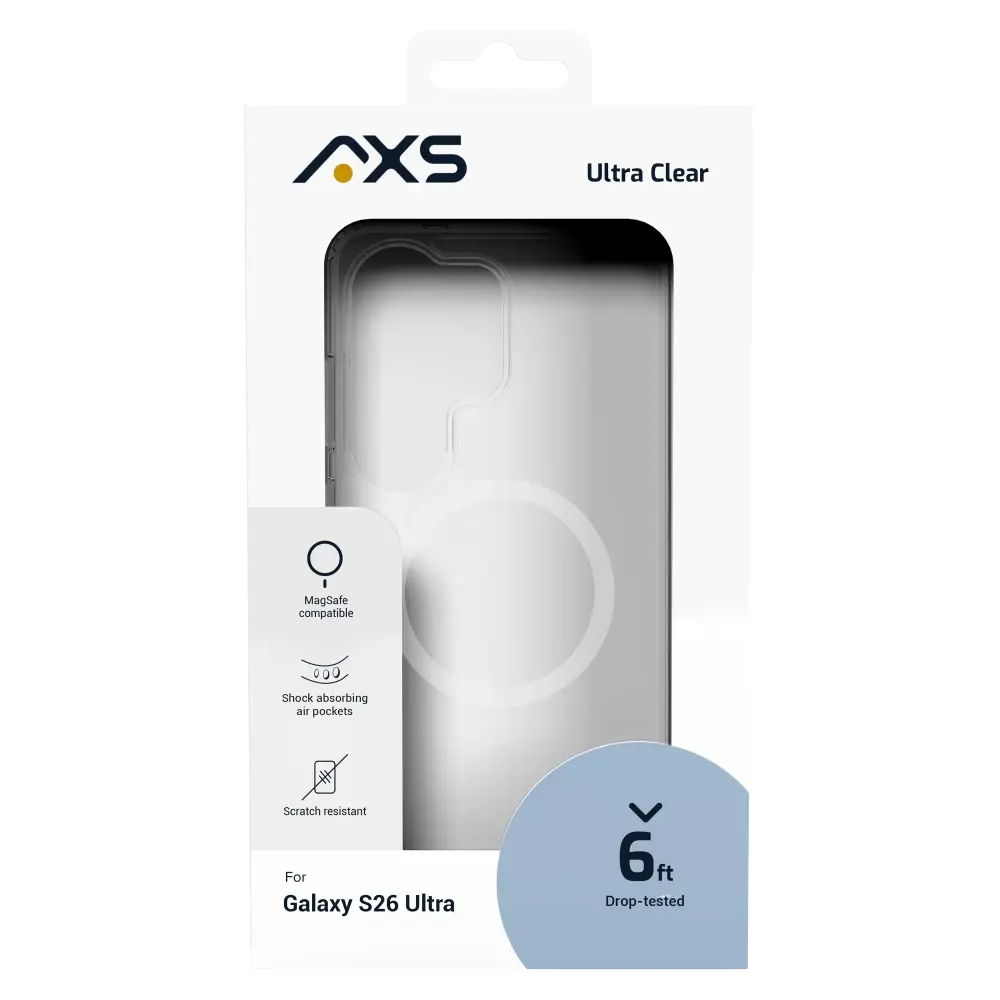 Axessorize Ultra Clear MagSafe Case for Samsung Galaxy S26 Ultra - Clear