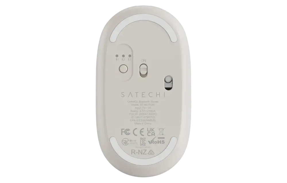Satechi OntheGo Multi Device Appareil Rechargeable Bluetooth Mouse - Sand