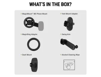 Scosche MagicMount MagSafe 5 in 1 Magnetic Phone Mount - Black