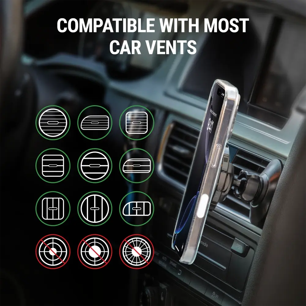 Scosche MagicMount MagSafe 5 in 1 Magnetic Phone Mount - Black