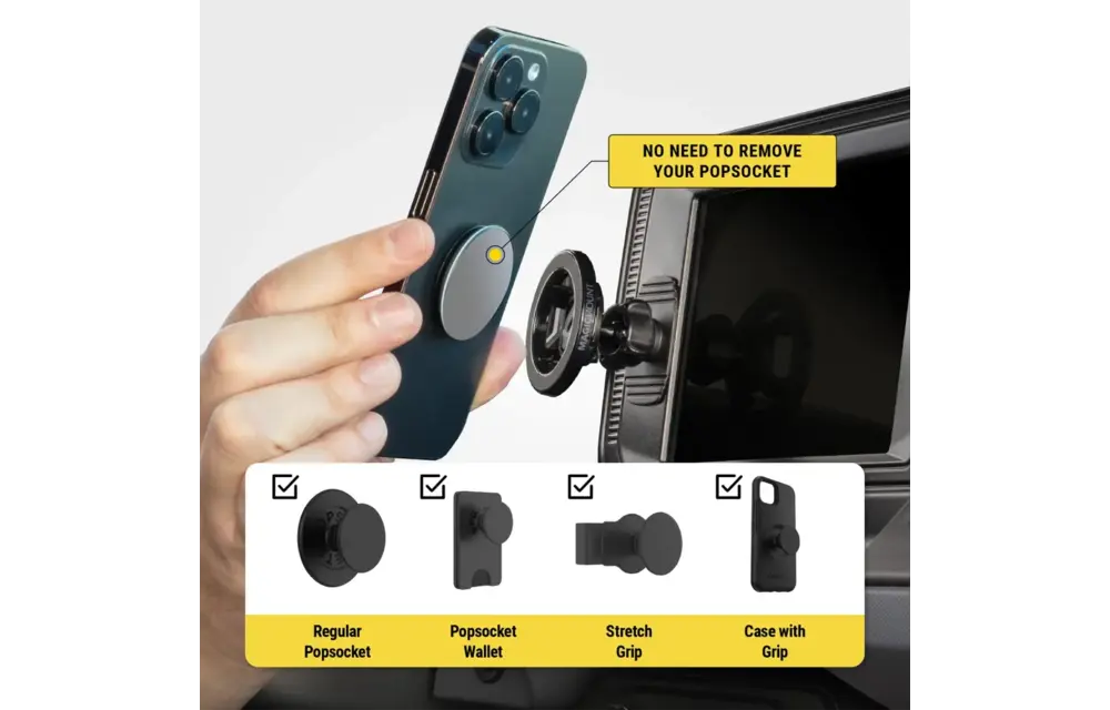 Scosche MagicMount MagSafe 5 in 1 Magnetic Phone Mount - Black