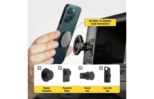 Scosche MagicMount MagSafe 5 in 1 Magnetic Phone Mount - Black