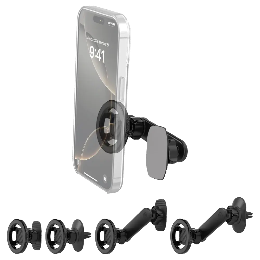 Scosche MagicMount MagSafe 5 in 1 Magnetic Phone Mount - Black