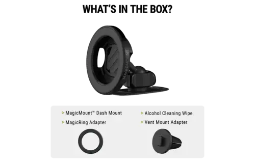 Scosche MagicMount MagSafe Dash/Vent Magnetic Phone Mount - Black