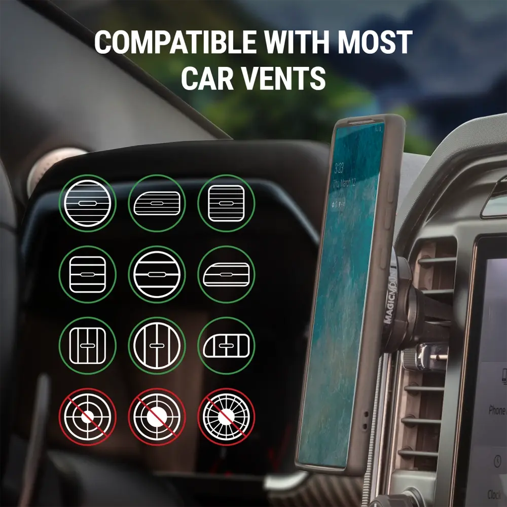 Scosche MagicMount MagSafe Dash/Vent Magnetic Phone Mount - Black