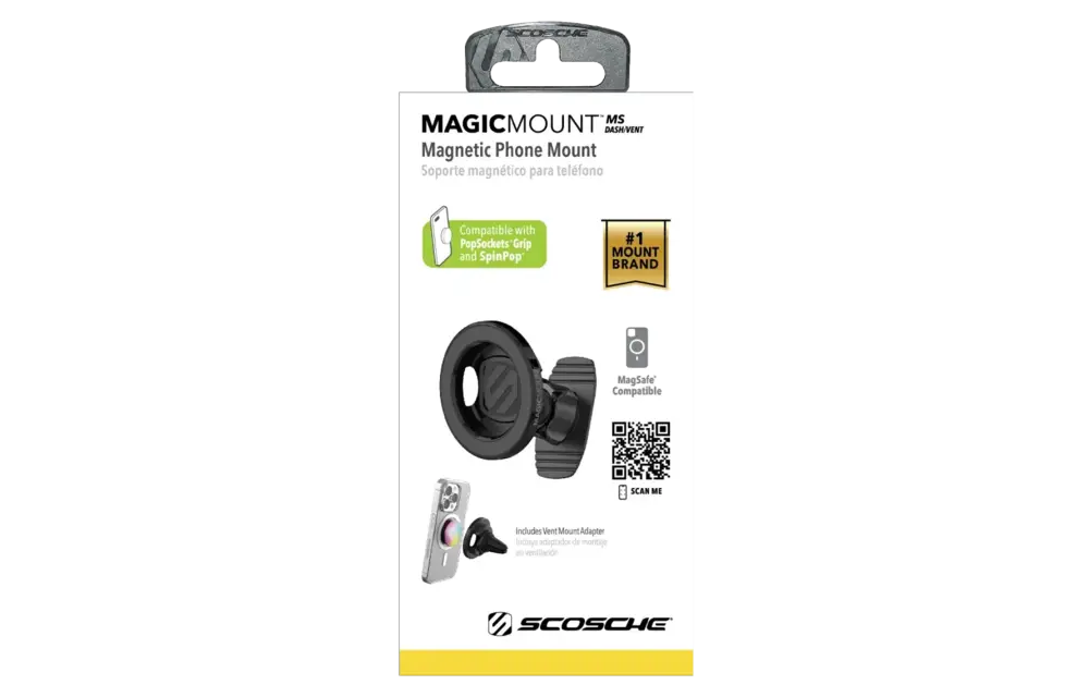 Scosche MagicMount MagSafe Dash/Vent Magnetic Phone Mount - Black