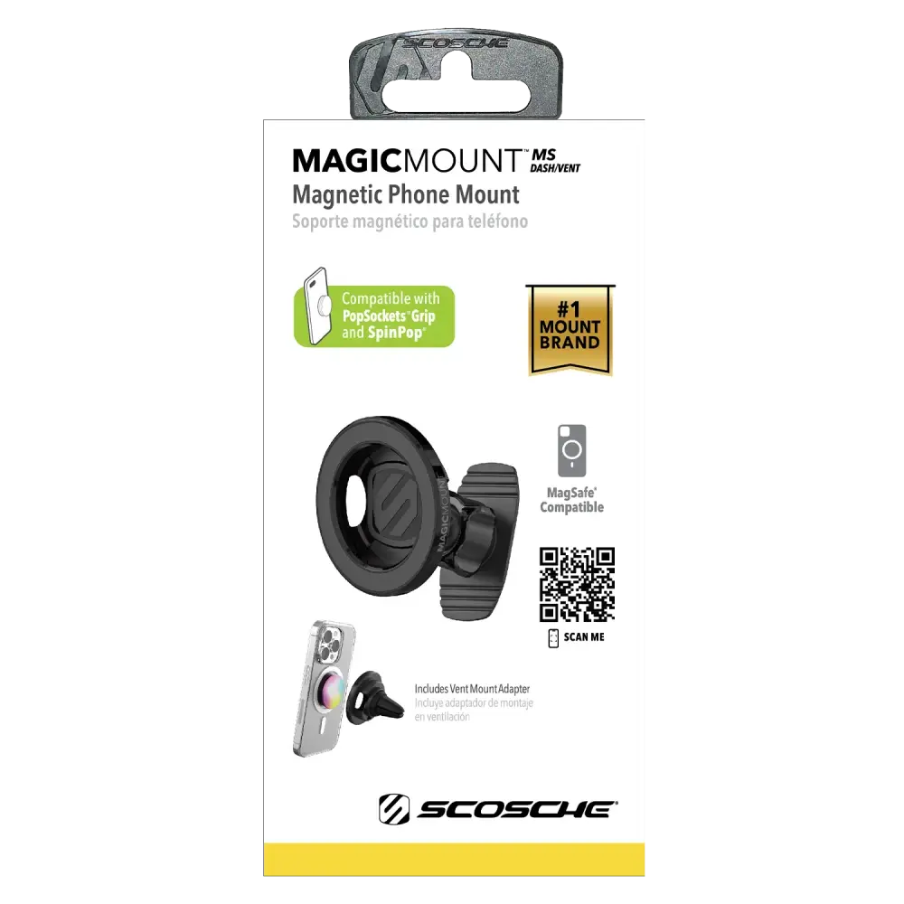 Scosche MagicMount MagSafe Dash/Vent Magnetic Phone Mount - Black