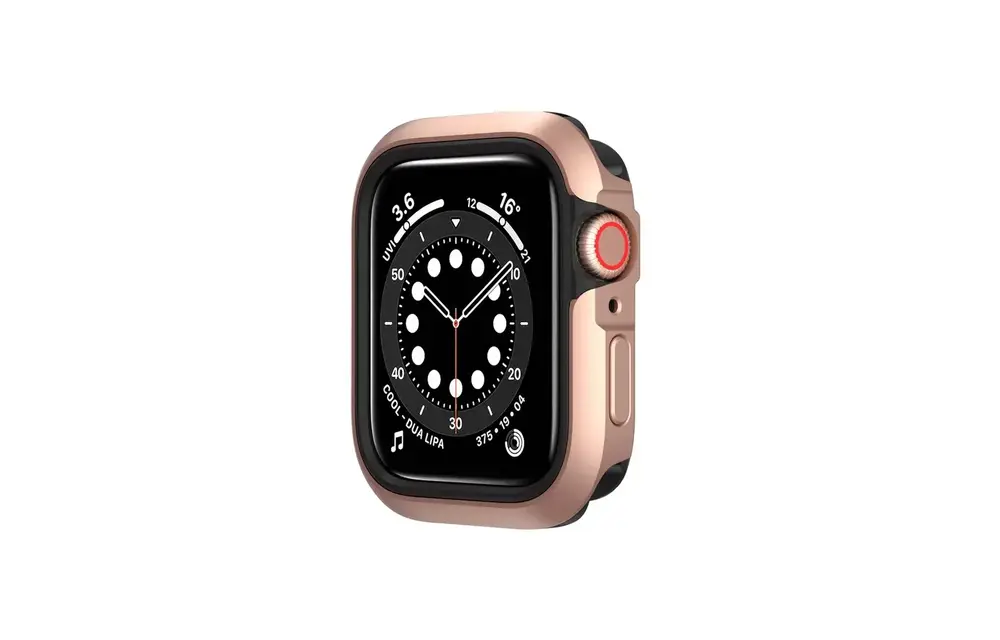 SwitchEasy Odyssey Metal Case for Apple Watch Series 4/5/6 and SE 44 mm  - Space Rose Gold