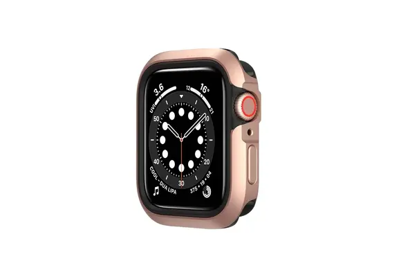 SwitchEasy Odyssey Metal Case for Apple Watch Series 4/5/6 and SE 44 mm - Space Rose Gold