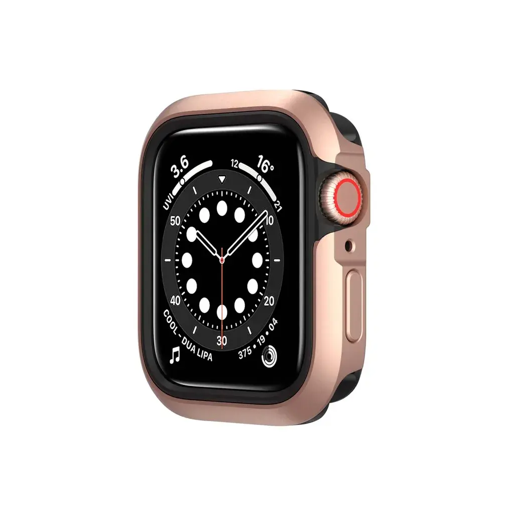 SwitchEasy Odyssey Metail Case for Apple Watch Series 4/5/6 and SE 44 mm  - Space Rose Gold