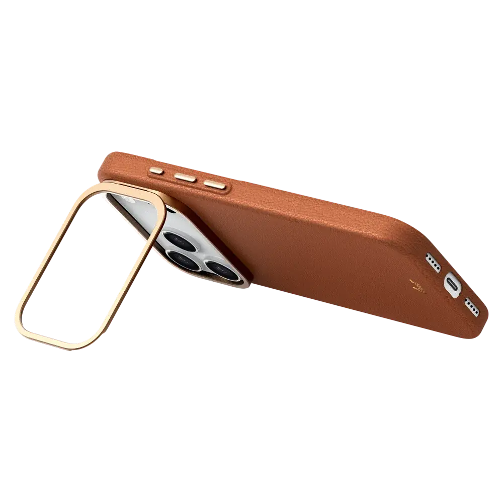 Laut Luxedge Leather MagSafe Case for Apple iPhone 17 Pro Max Luxe Brown