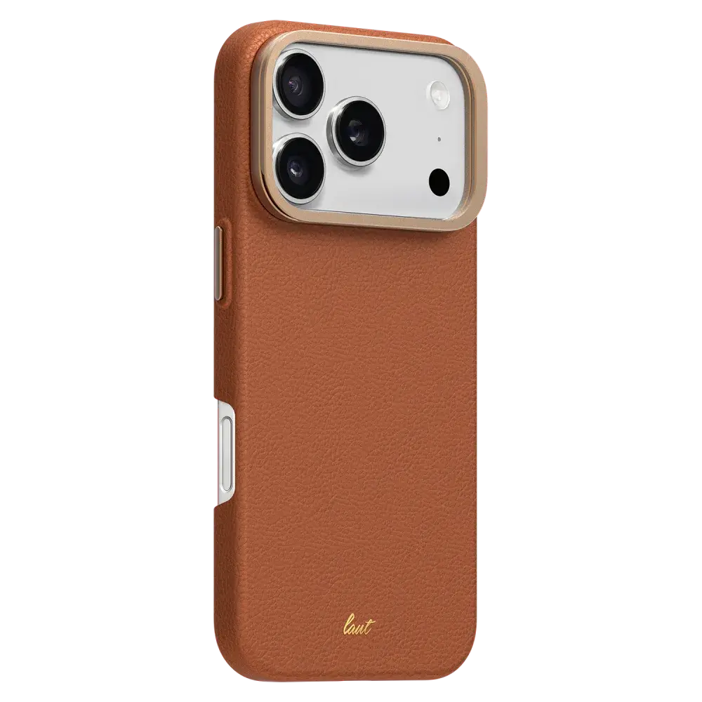 Laut Luxedge Leather MagSafe Case for Apple iPhone 17 Pro Max Luxe Brown