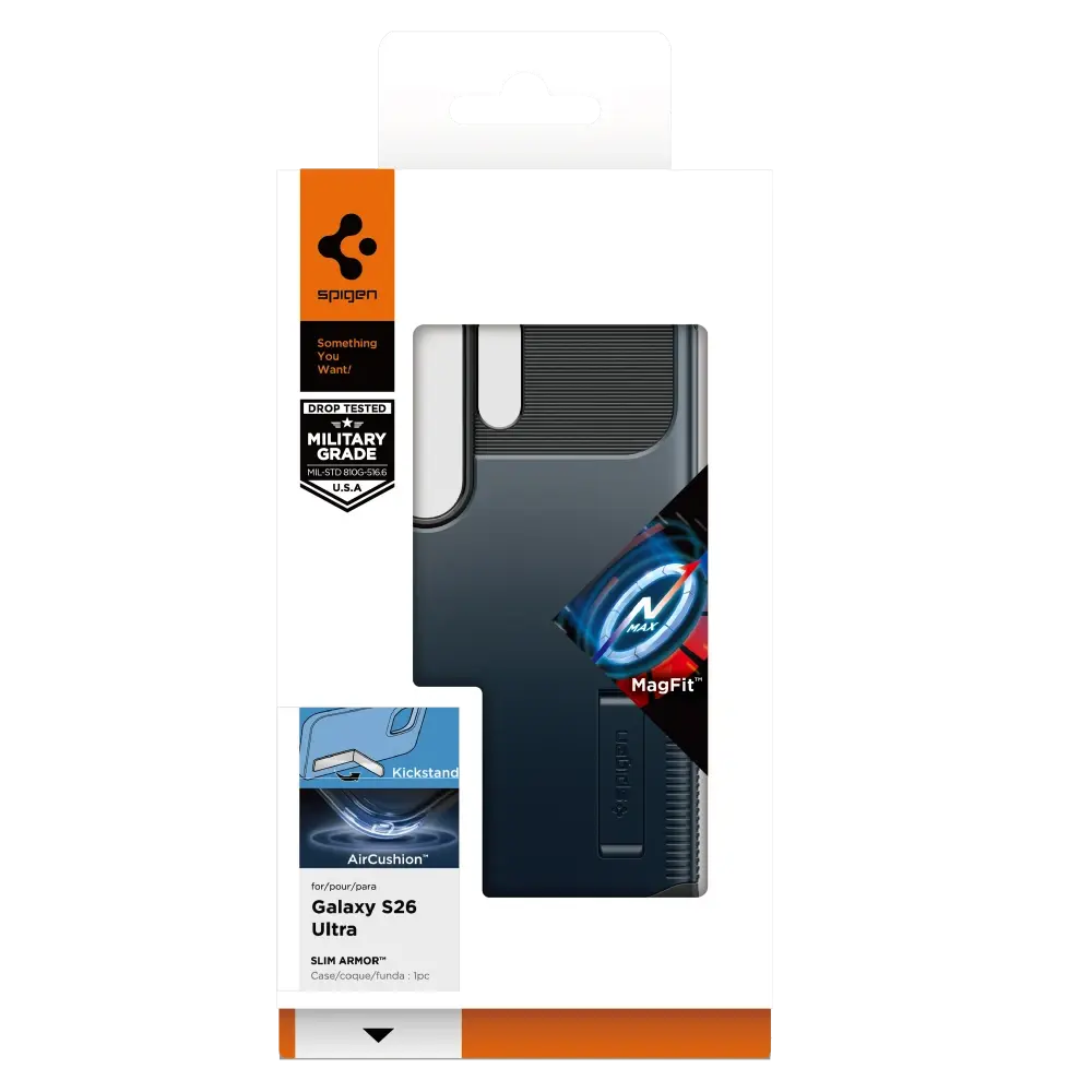 Spigen Slim Armor MagFit Case for Samsung Galaxy S26 Ultra - Metal Slate