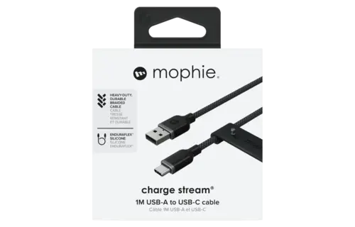 Mophie USB A to USB C Cable 3ft - Black