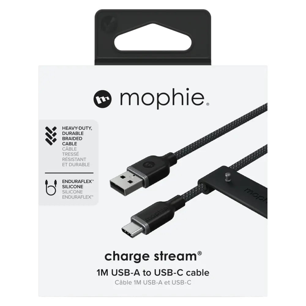 Mophie USB A to USB C Cable 3ft - Black