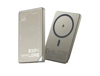 WiWU Ultra-Thin MagSafe Power Bank 15w, 5000mAh - Titanium Alloy