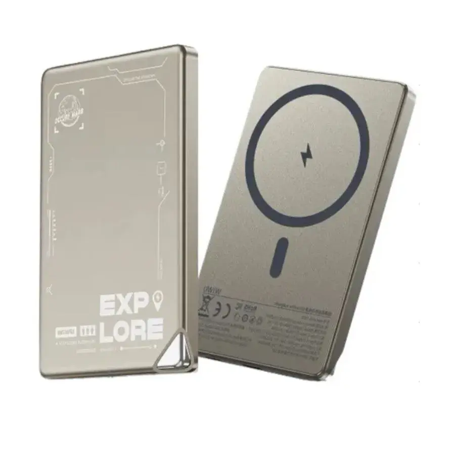 WiWU Ultra-Thin MagSafe Power Bank 15w, 5000mAh - Titanium Alloy