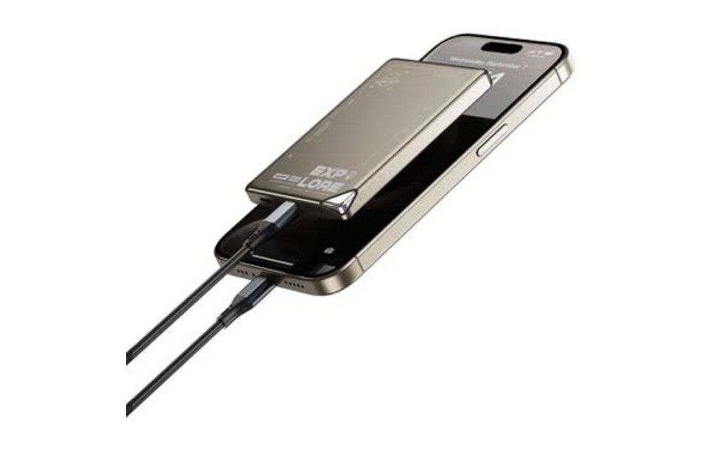 WiWU Ultra-Thin MagSafe Power Bank 15w, 5000mAh - Titanium Alloy