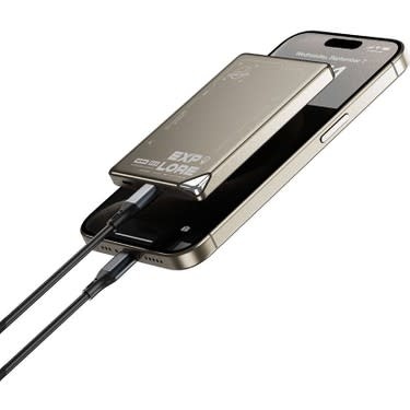 WiWU Ultra-Thin MagSafe Power Bank 15w, 5000mAh - Titanium Alloy