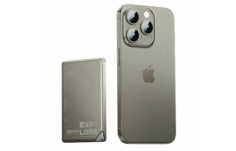 WiWU Ultra-Thin MagSafe Power Bank 15w, 5000mAh - Titanium Alloy