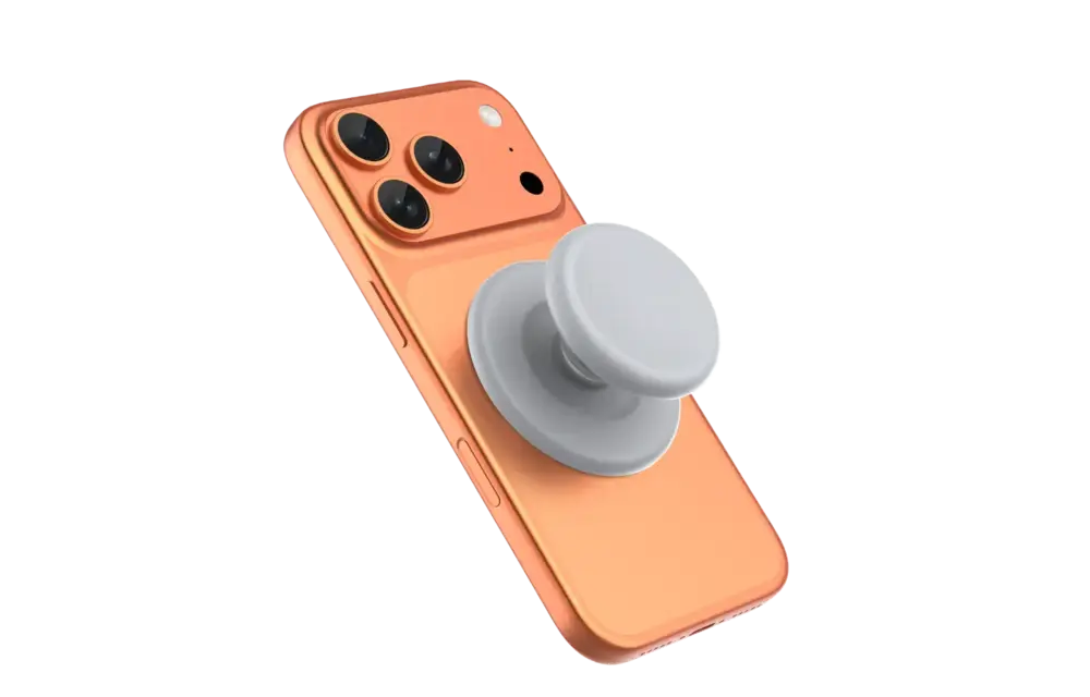 Green Lion Mag Pop Magnetic Phone Grip - Silver