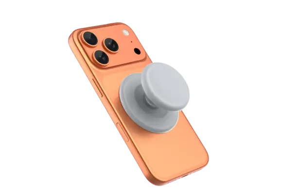 Green Lion Mag Pop MagSafe Magnetic Phone Grip - Silver