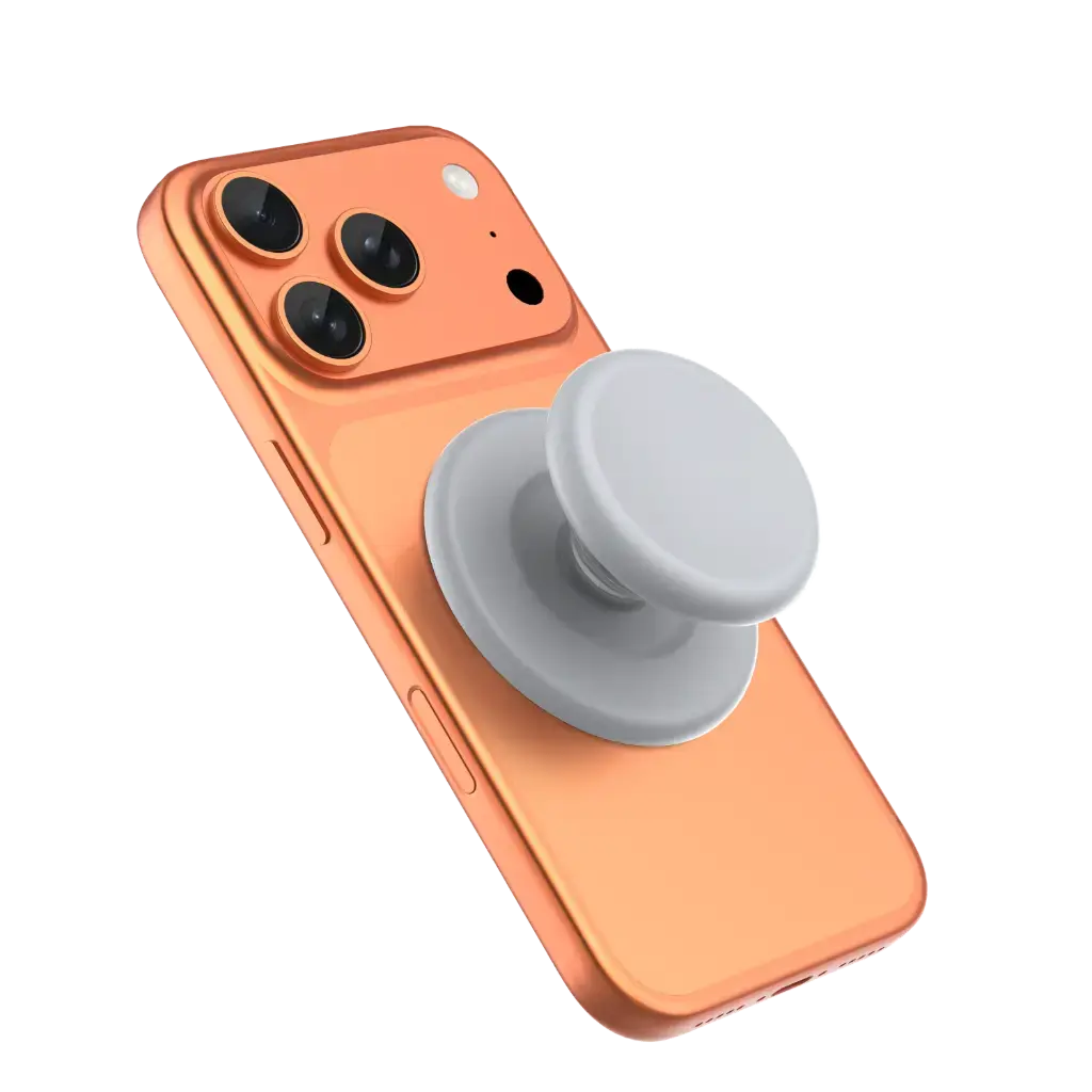 Green Lion Mag Pop Magnetic Phone Grip - Silver