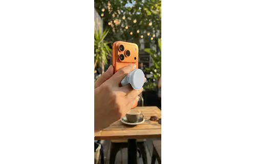 Green Lion Mag Pop Magnetic Phone Grip - Silver