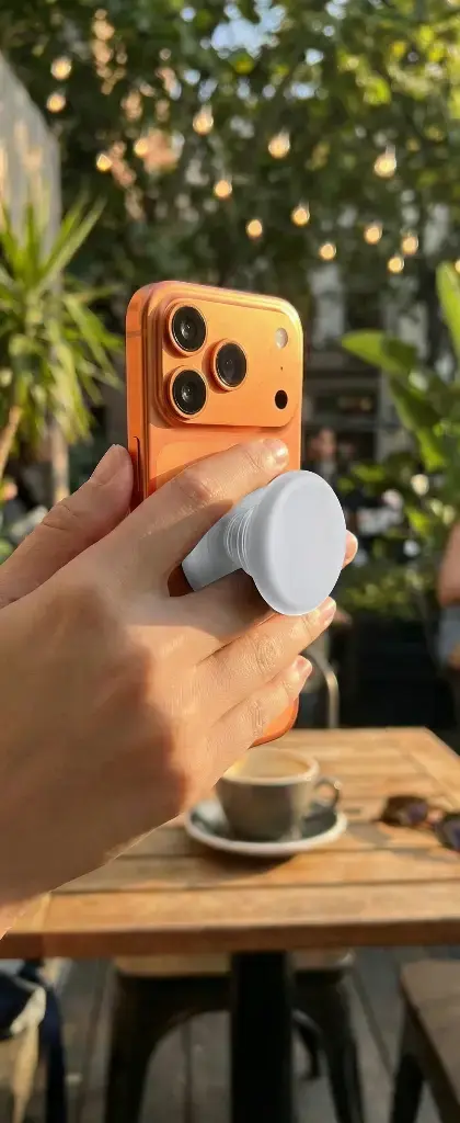 Green Lion Mag Pop Magnetic Phone Grip - Silver