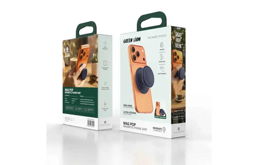 Green Lion Mag Pop MagSafe Magnetic Phone Grip - Dark Blue