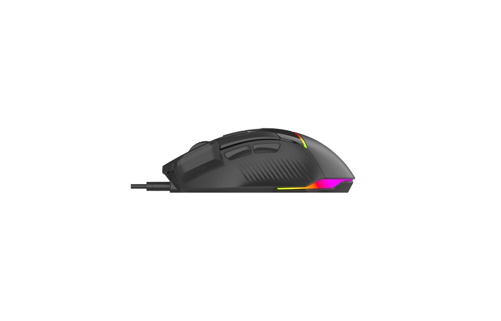 Porodo Gaming 8D RGB Wired Mouse DPI 7200  - Black