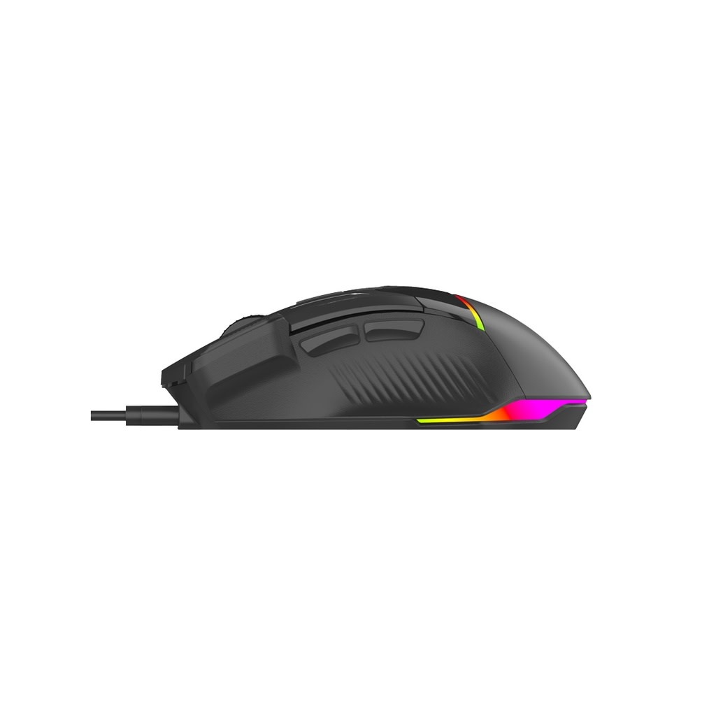 Porodo Gaming 8D RGB Wired Mouse DPI 7200  - Black
