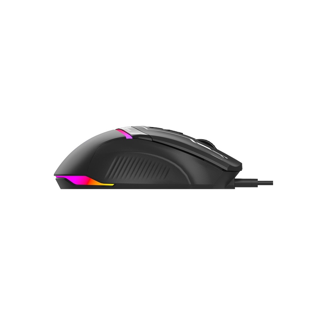 Porodo Gaming 8D RGB Wired Mouse DPI 7200  - Black