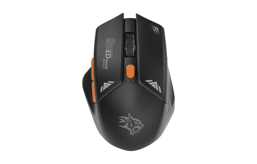 Porodo Gaming  Design 2in 1  Wireless Mouse 2.4g DPI 1600 - Black