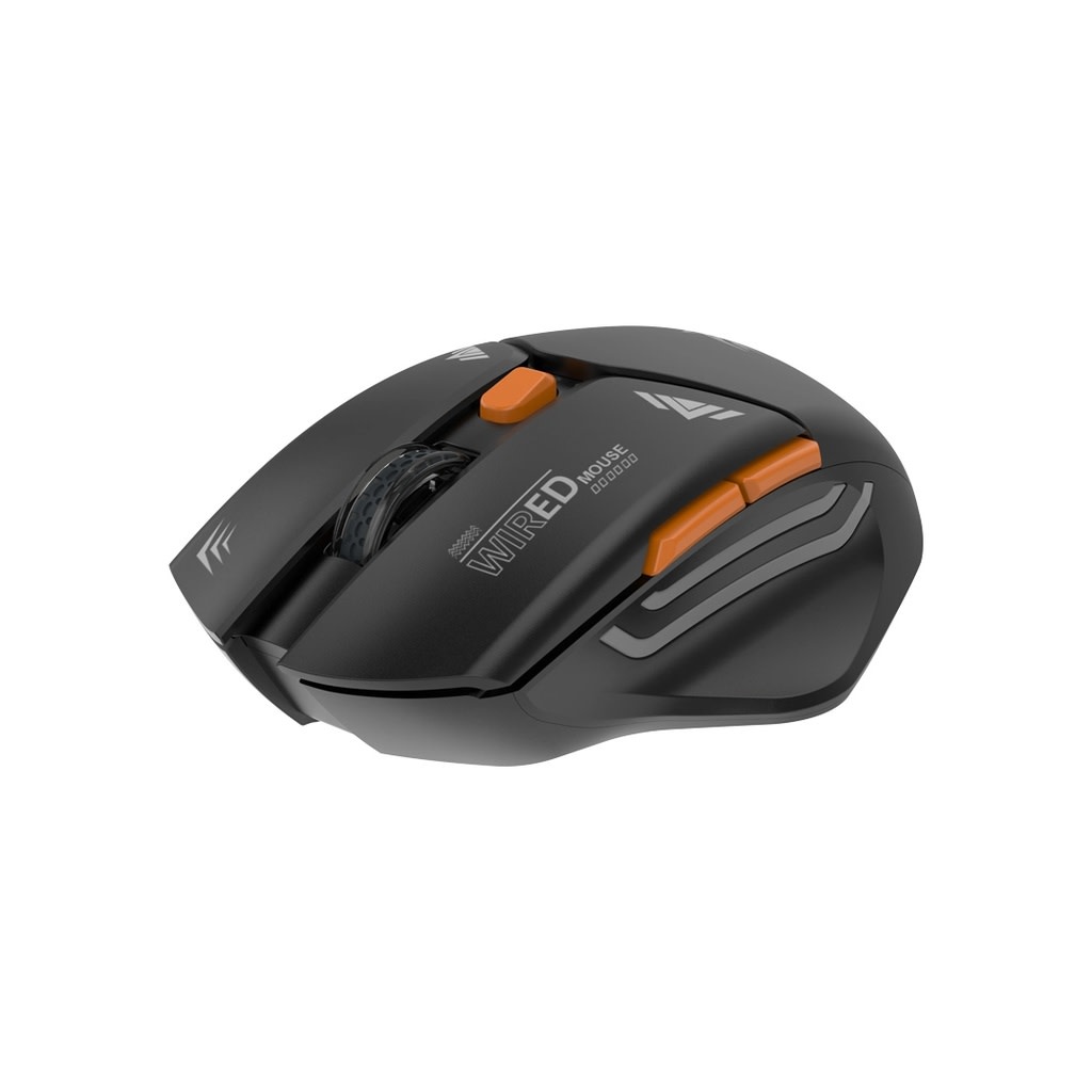 Porodo Gaming  Design 2in 1  Wireless Mouse 2.4g DPI 1600 - Black