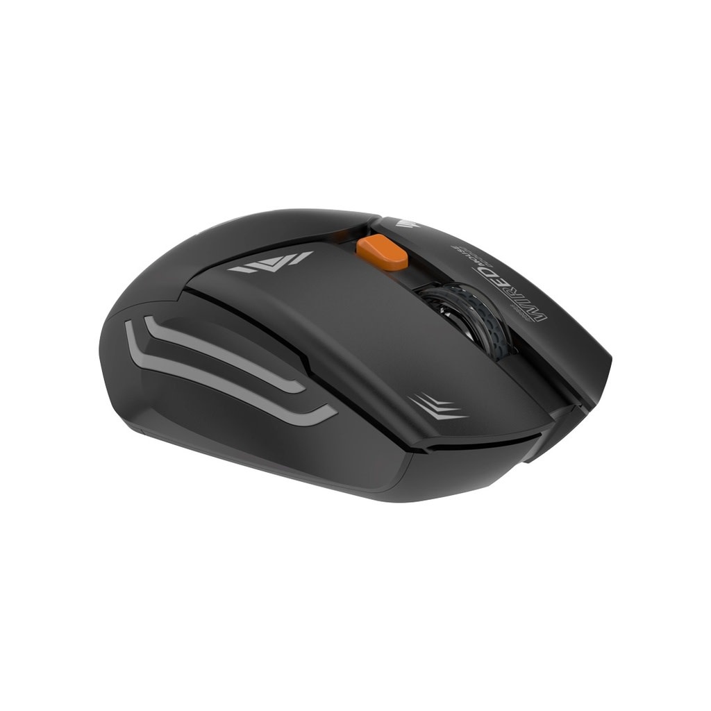 Porodo Gaming  Design 2in 1  Wireless Mouse 2.4g DPI 1600 - Black