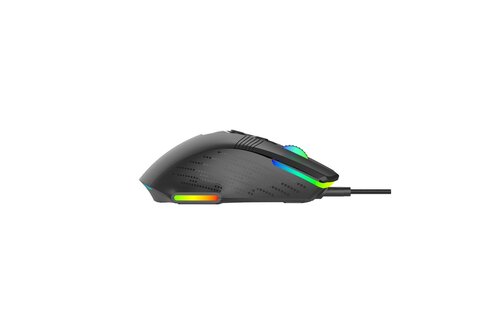 Porodo Gaming 9D Wired Mouse DPI 12800 with 13 Modes RGB Light  - Black