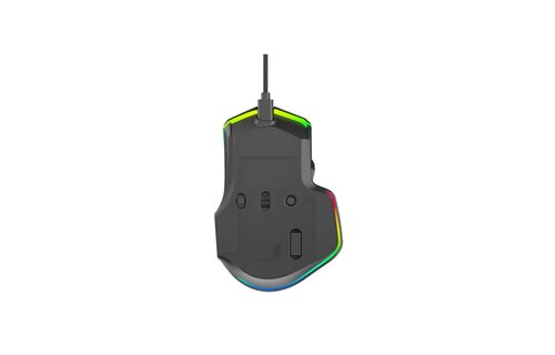 Porodo Gaming 9D Wired Mouse DPI 12800 with 13 Modes RGB Light  - Black