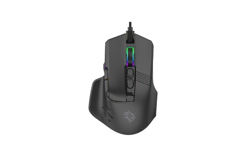 Porodo Gaming 9D Wired Mouse DPI 12800 with 13 Modes RGB Light  - Black