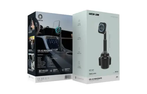 Green Lion GX-43 MagSafe Cup Phone Holder - Black