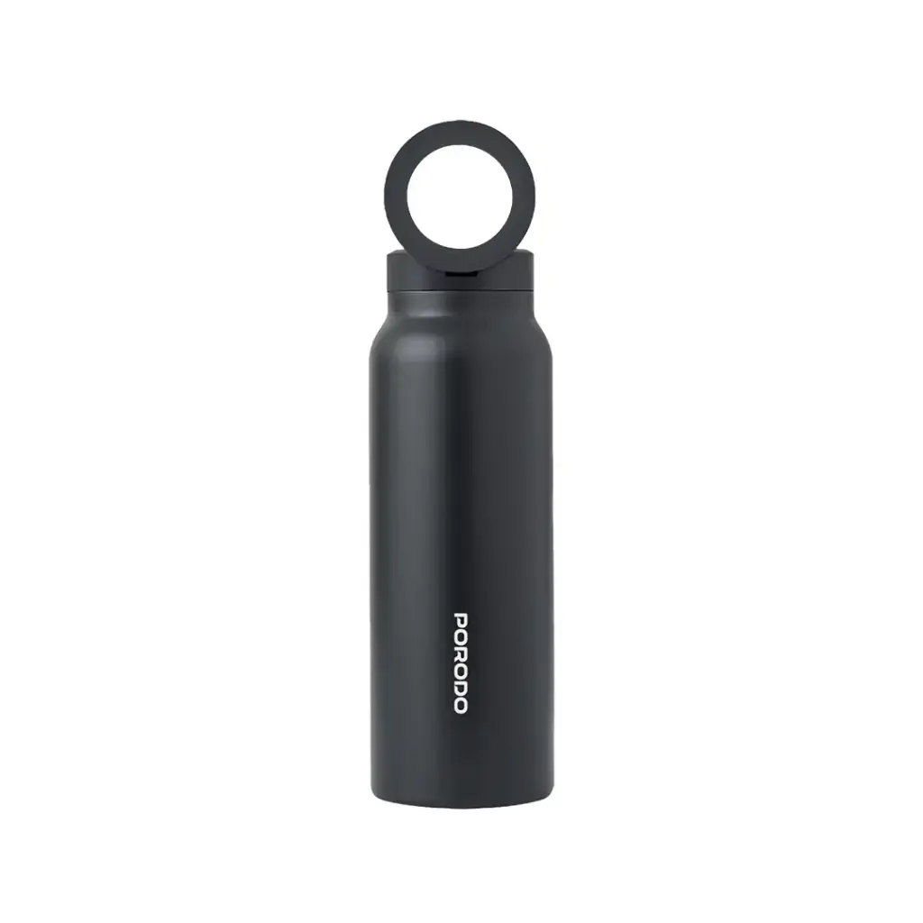 Porodo Lifestyle Magnetic Mount Water Bottle 32oz - Black