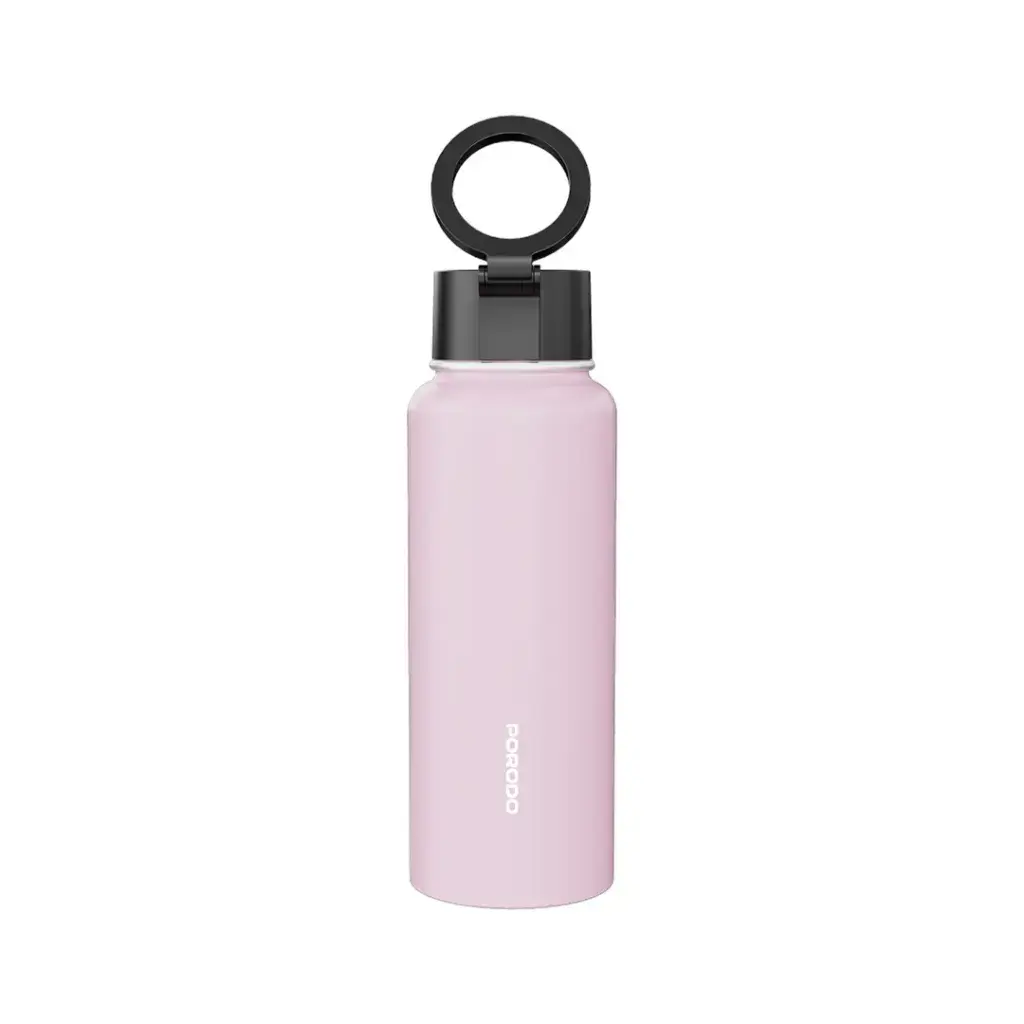Porodo Lifestyle Magnetic Mount Water Bottle 32oz - Pink