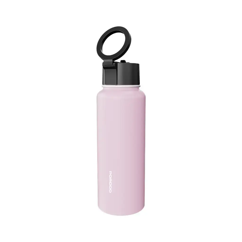 Porodo Lifestyle Magnetic Mount Water Bottle 32oz - Pink