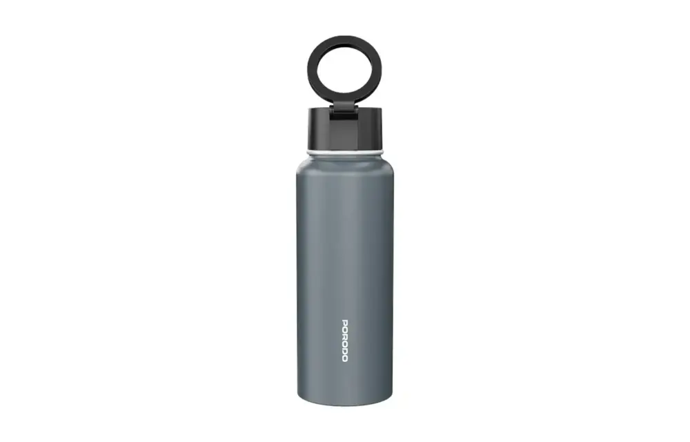 Porodo Lifestyle Magnetic Mount Water Bottle 32oz - Grey