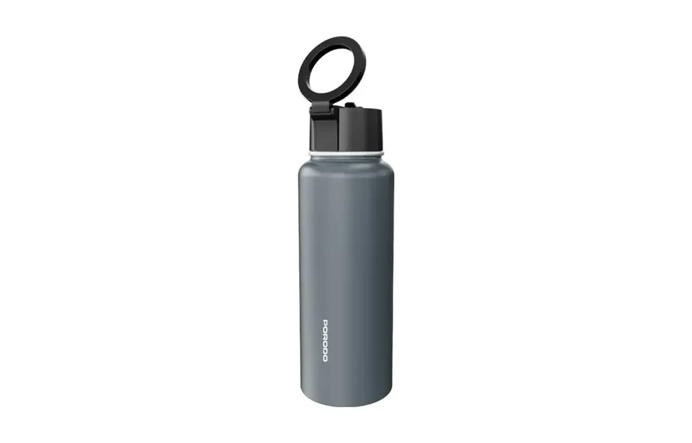 Porodo Lifestyle Magnetic Mount Water Bottle 32oz - Grey